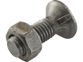 Countersunk Head Bolt 2 Nibs With Nut (TF2E) - M10 x 30mm, Tensile strength 8.8