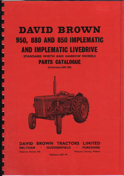 David Brown 880 Selectamatic and Selectamatic Livedrive Instruction Manual 