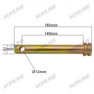 Lower Link Implement Mounting Pin (Cat. 1), 22mm x 185mm