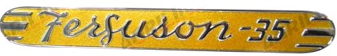 Side Badge FE 35 Chrome & Gold 