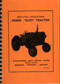 Allis Chalmers Model D272 Operators Instruction Manual