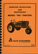Allis Chalmers Model WC Operating & Maintenance Manual