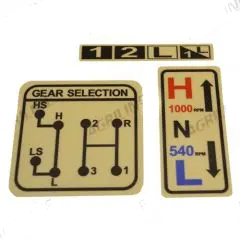 Decal- Gear Selection Suitable For David Brown