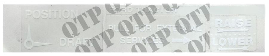 Decal Ford Draft Control for Lift and Lower 41810