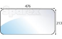 Rear Lower Glass Case IH3210, 3220, 3230, 4210, 4220, 4230, 4240