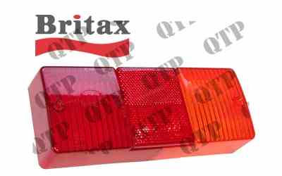 11000801 Round Vintage Tractor Rear Tail Lamp Light with Licence Plate Window 12v 