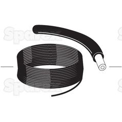 HT Lead 1M No Resistive Copper Core Cable PVC - Black