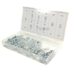 Grease Nipple Assortment - Metric (110 pcs.) 	Sizes: M6, M8, M10 