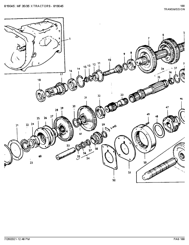 Agco 35 Gear box  