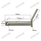 Top Link Pin (Cat. 3) with Handle, 32mm x 175mm