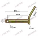 Lower Link Pin (Cat. 1) with Handle, 22mm x 124mm