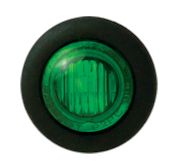 Round Marker Lamps Green 30mm