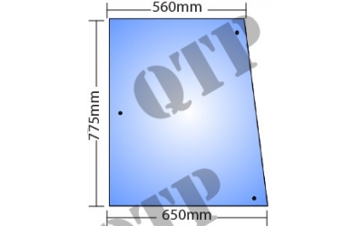 Glass Side LH Ford 3 holes 40, 60, M, TM, TS, 