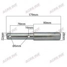 Dual Category Lower Link Implement Mounting Pin (Cat. 1/2), 22/28 x 179