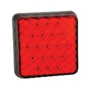 81 Series Square Function Lamps 12 Volt Red Fog