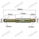 Dual Category Top Link Implement Pin (Cat. 2/3), 25/32mm x 242mm