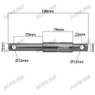 Dual Category Top Link Implement Pin (Cat. 1/2), 19/25mm x 190mm