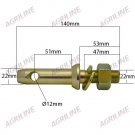 Lower Link Implement Mounting Pin (Cat. 1), 22mm x 140mm