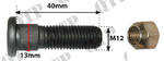 Wheel Stud & Nut M12