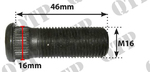 Wheel Stud M16