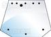 Rear Upper Glass   9 Holes (Tinted)  35, 40, TL, TM, TS