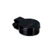 SPRING LOADED DUST CAP, BLACK