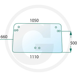 WINDSCREEN Steyr M 968, M 975, 975