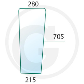 WINDSCREEN bottom, left M 968, M 975, 975