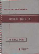 FE-35, M-F 35 - Operator Parts Book