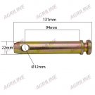 Lower Link Implement Mounting Pin (Cat. 1), 22mm x 131mm