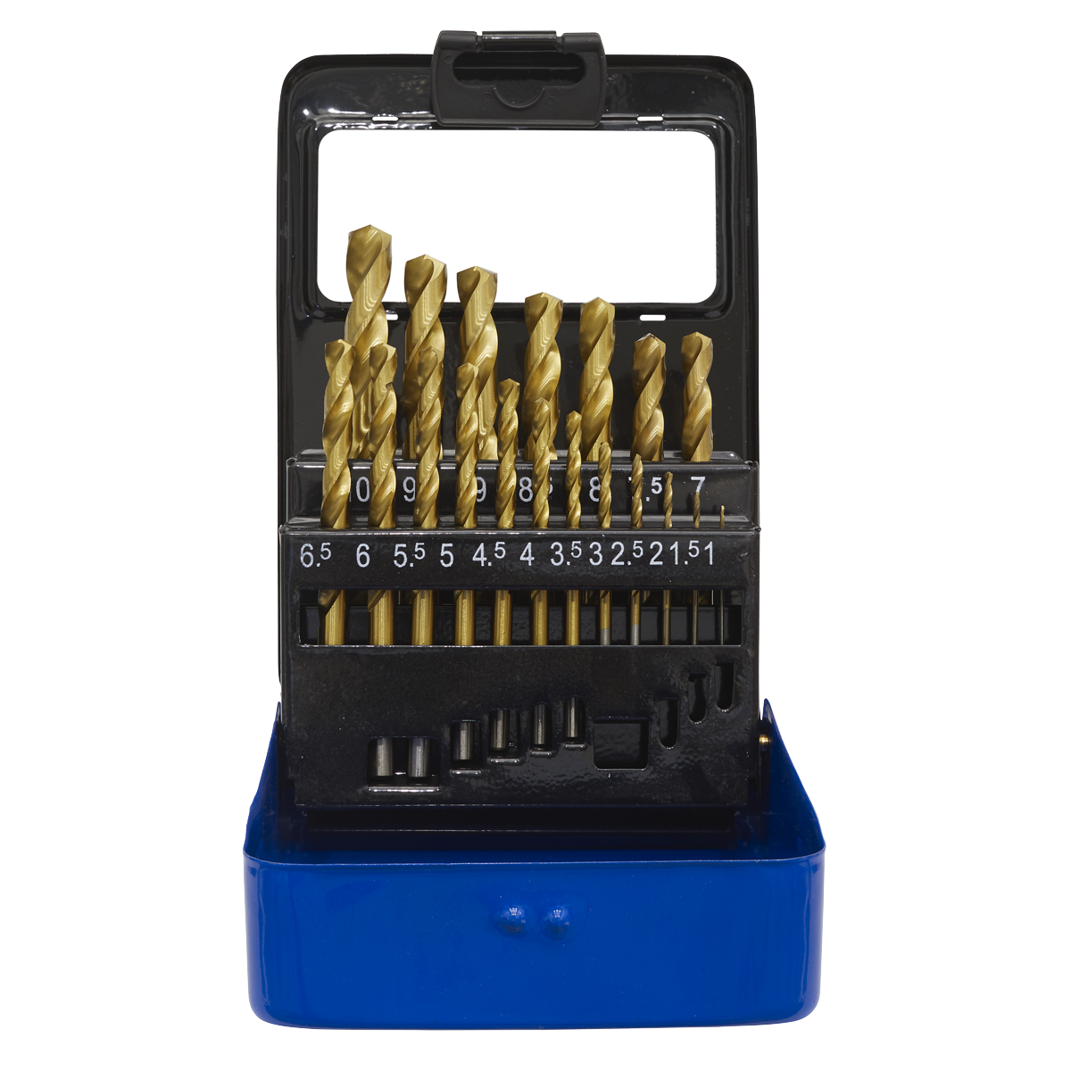 Sealey HSS Fully Ground Drill Bit Set 19pc DIN 338 Metric