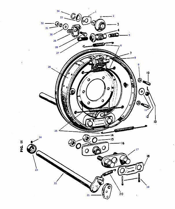 Brake assembley 80mm Kidney Type