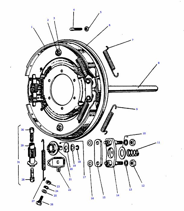 Brake assembley floating  cam 