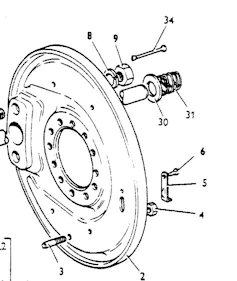 Brake back plate assy