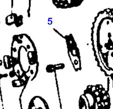 Camshaft locking tab TED,TEA item 5