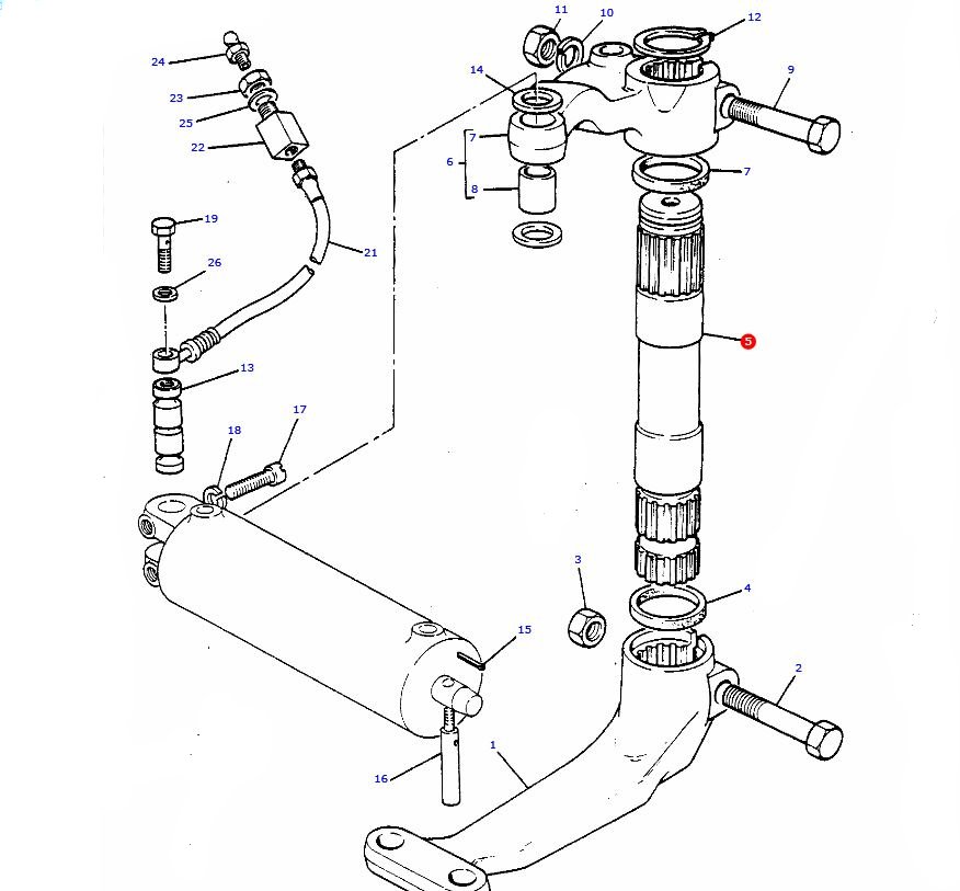 MF 675 steering