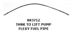 Pipe tank to lift pump flexy  135  450mm Item 6, (03307759)