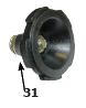 Quadrant Stopper Knob 135,  Item 31,(03706828)