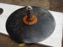 Ransomes Mounted Plough Disc and Hub Assembley