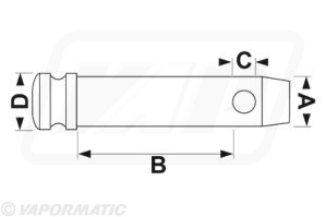 Lift Pin for hook 149 x 22