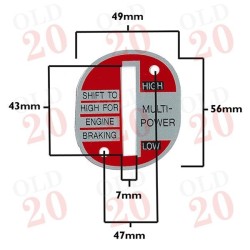 Plate - Multipower lever Red